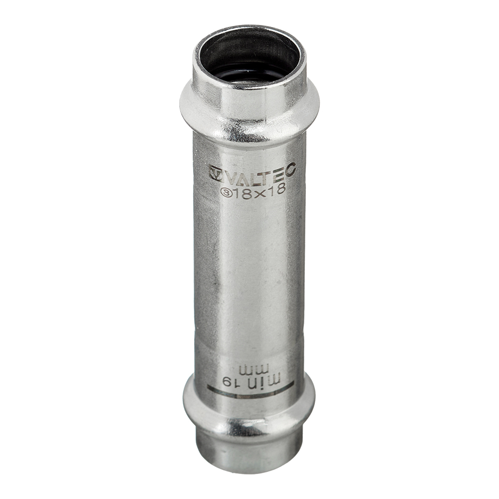 Муфта Valtec (VTi.904.I.001818) 18х18 мм надвижная нержавеющая сталь