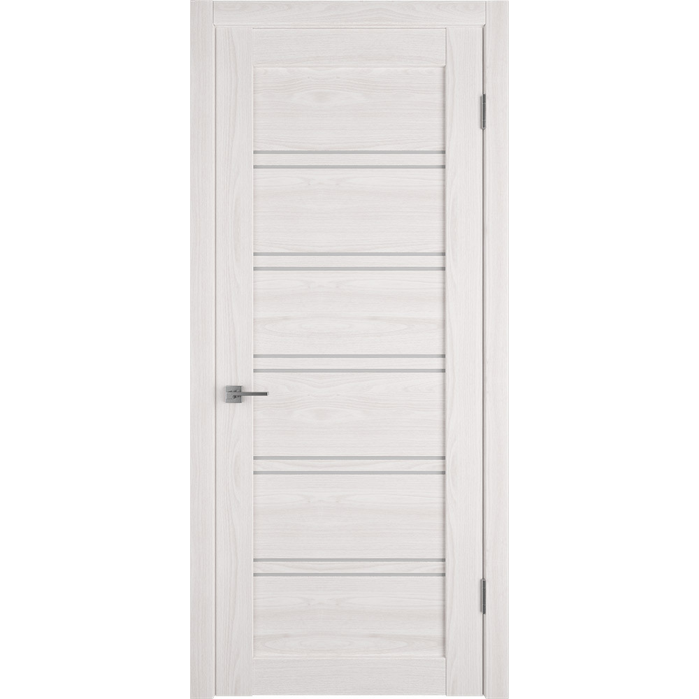 Дверь межкомнатная Лайт 28 700х2000 мм финишпленка 3D day со стеклом с замком и петлями