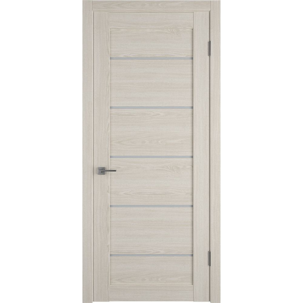 Дверь межкомнатная Атум Про X27 700х2000 мм ПВХ sweet stratum со стеклом с замком и петлями