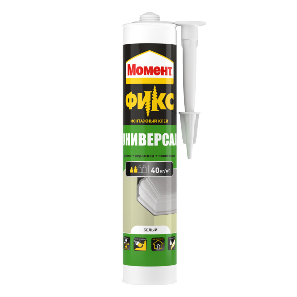 Клей монтажный акриловый Момент Fix Универсал белый 280 мл