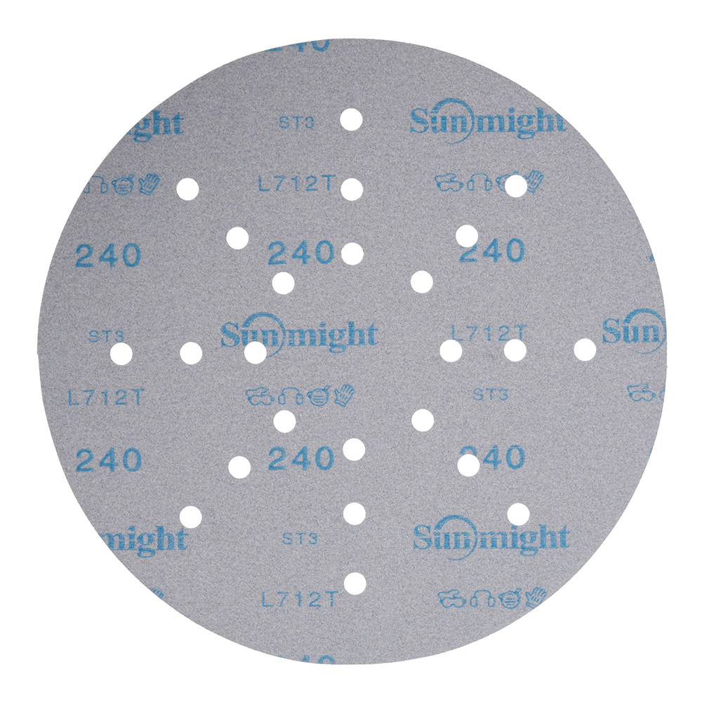 Диск шлифовальный Sunmight Ceramic d225 мм P240 на липучку пленочная основа (3 шт.) (78012R3)