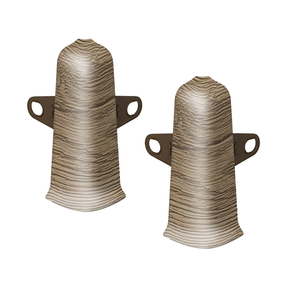 Угол наружный Деконика 70 мм дуб рустик Г-профиль (2 шт.)