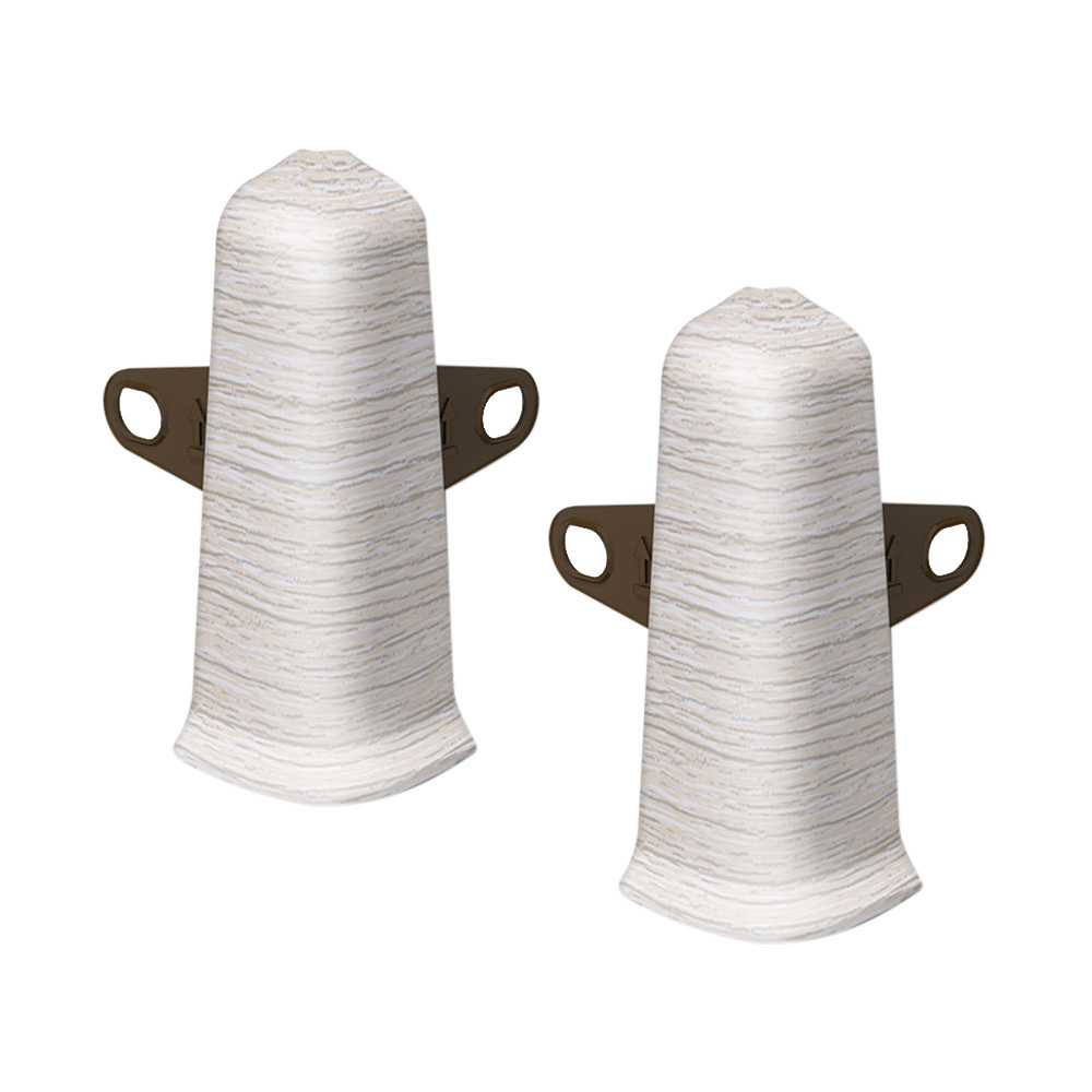 Угол наружный Деконика 70 мм ясень серый Г-профиль (2 шт.)