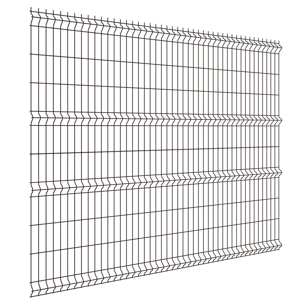 Секция заборная 3D Light 2030х2500 мм d3,5 мм ячейка 55х200 мм коричневая RAL 8017 Grand Line