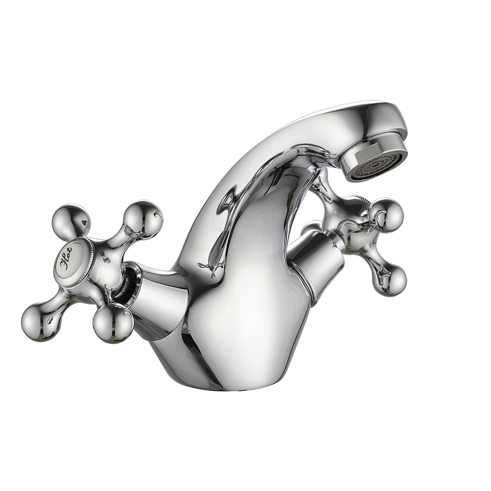 Смеситель для раковины Corsa Deco Lake L хром двухвентильный (1010677)