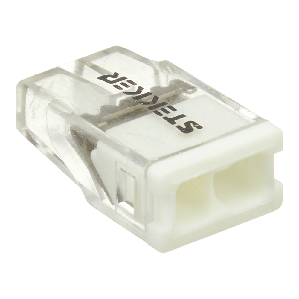 Клемма на 2 провода Stekker 0,5-2,5 кв.мм самозажимная без пасты (20 шт.) (49829)