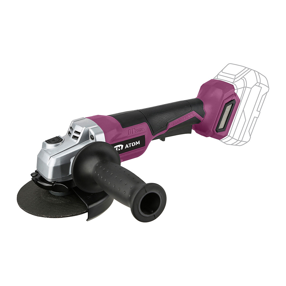 Шлифмашина угловая аккумуляторная КМ АТОМ 18 В d125 мм без АКБ и ЗУ (СAG-182/125BL)
