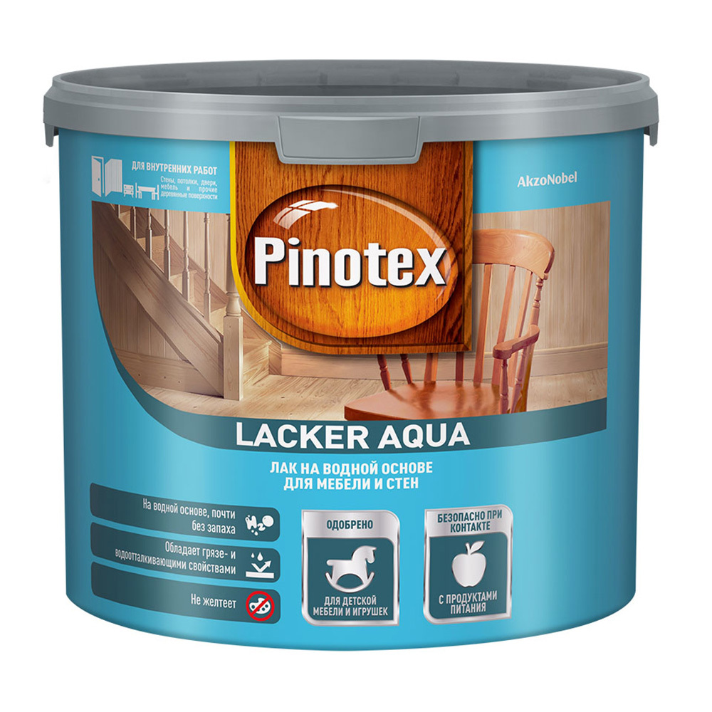 Лак акриловый Pinotex/Omnitex Lacker Aqua 2,7 л матовый