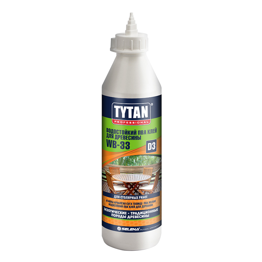 Клей ПВА для древесины Tytan Professional водостойкий 820 г