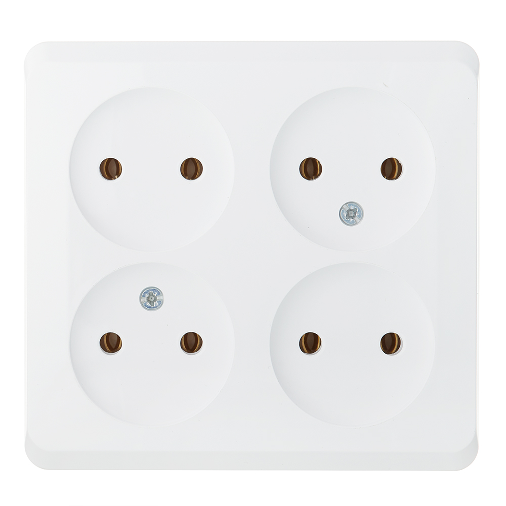 Розетка Systeme Electric Этюд накладная белая (PA16-205B)