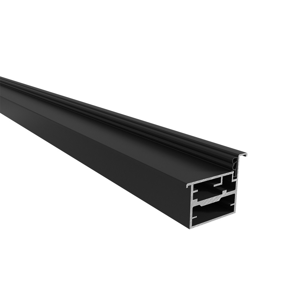 Коробка дверная скрытого монтажа Invisible 54х44х2200 мм универсальная черная с петлями (2,5 шт.)