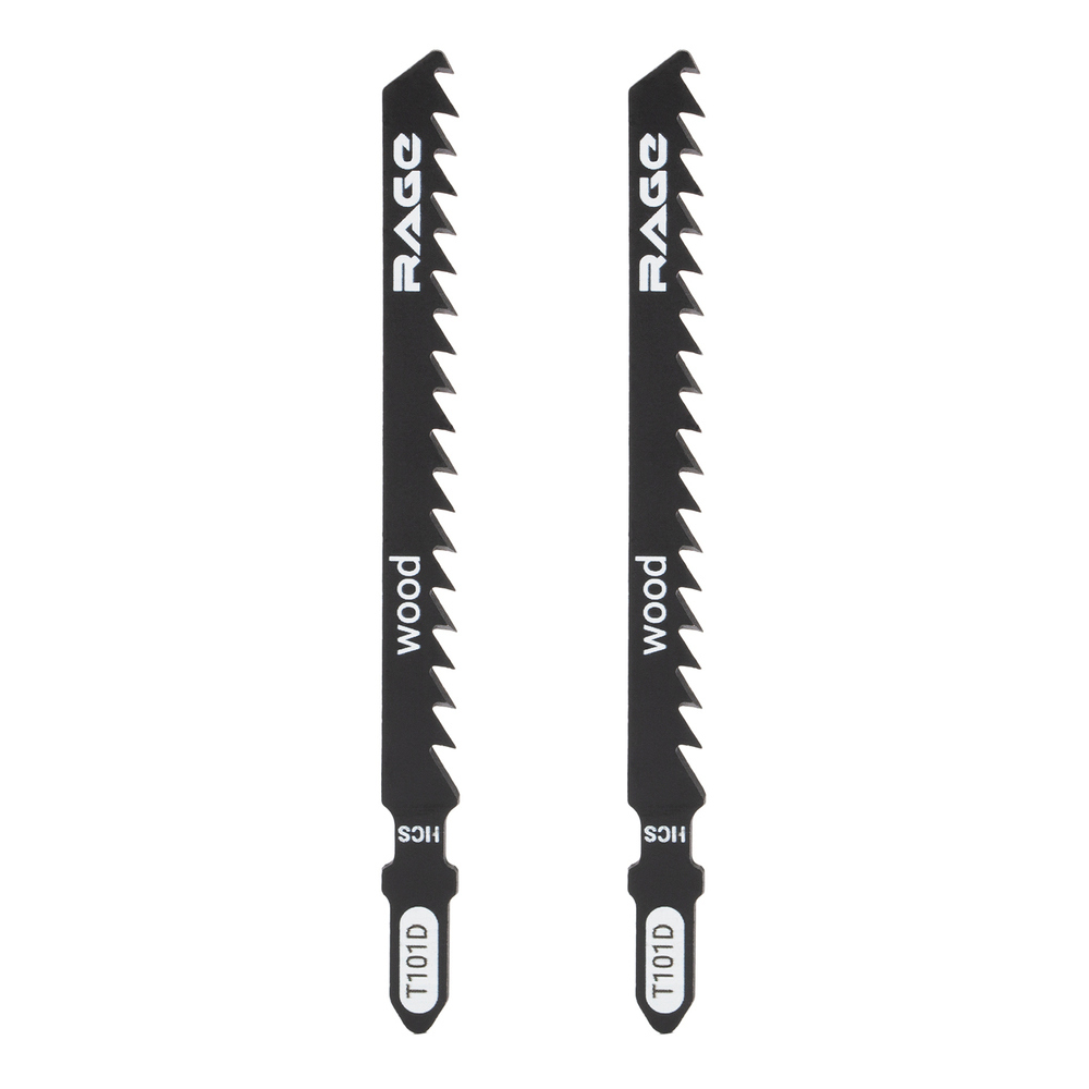 Пилки для лобзика Rage by Vira T101D (552028) по дереву L75 мм быстрый рез (2 шт.)